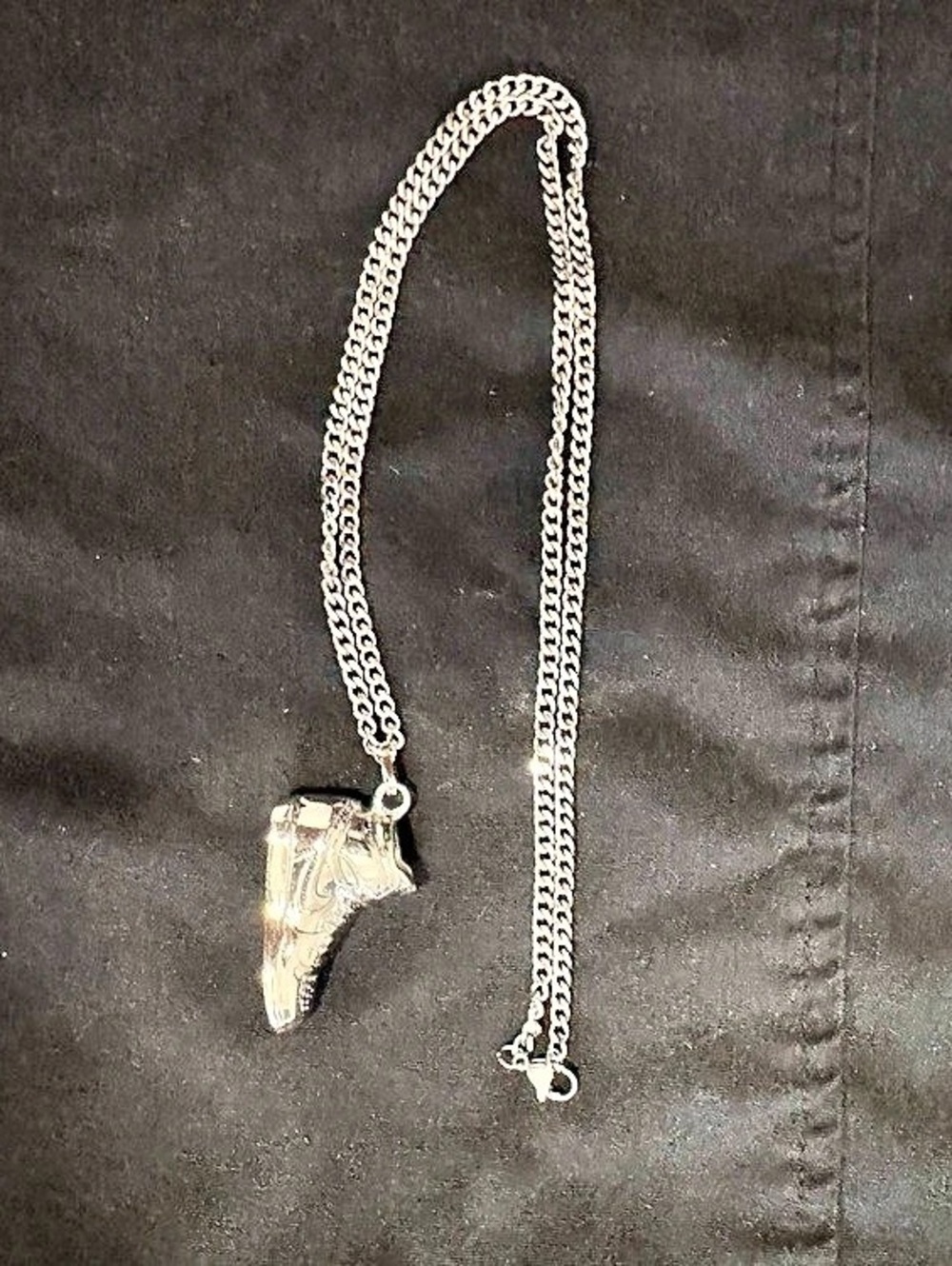 Men's Stainless Steel Necklace with Jordan Shoes Pendant